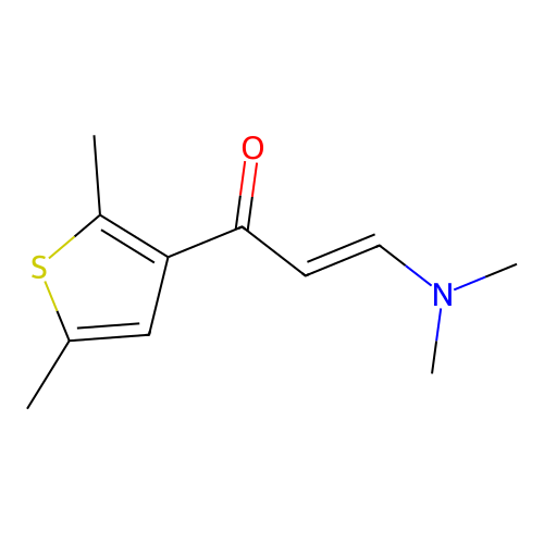 3-(Dimethylamino)-1-(2,5-dimethylthiophen-3-yl)prop-2-en-1-one structure