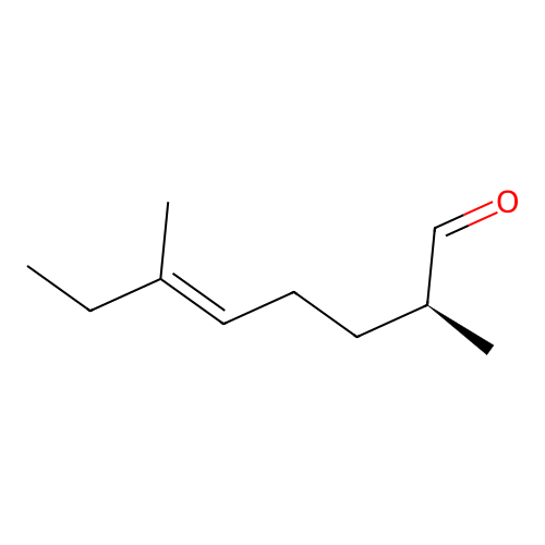 (E,2S)-2,6-dimethyloct-5-enal structure