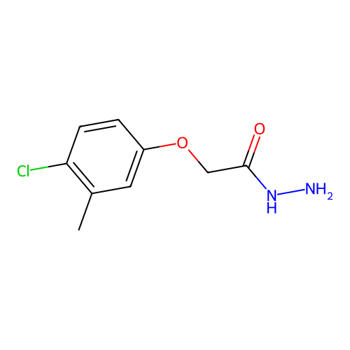 2-(4-Chloro-3-methylphenoxy)acetic acid hydrazide structure