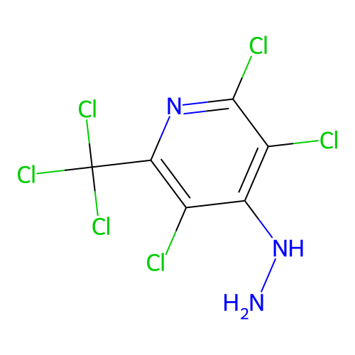 2,3,5-Trichloro-4-hydrazino-6-(trichloromethyl)pyridine structure
