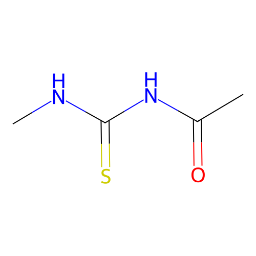 N-Methyl-N'-acetylthiourea structure