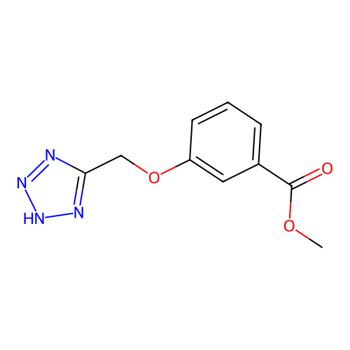 methyl 3-(1H-tetrazol-5-ylmethoxy)benzoate structure