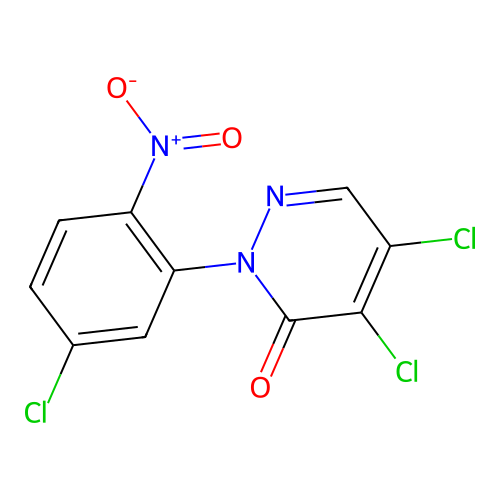 4,5-dichloro-2-(5-chloro-2-nitrophenyl)pyridazin-3(2H)-one structure