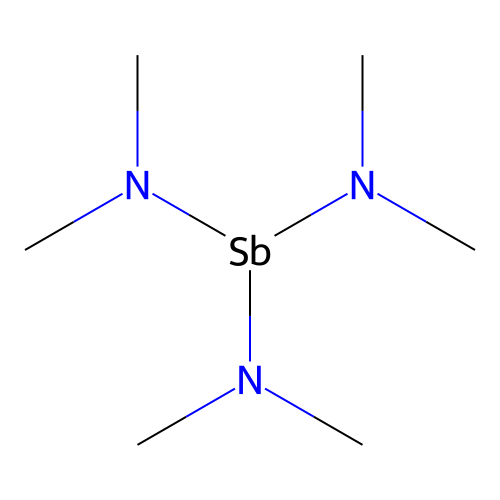 Tris(dimethylamino)antimony structure