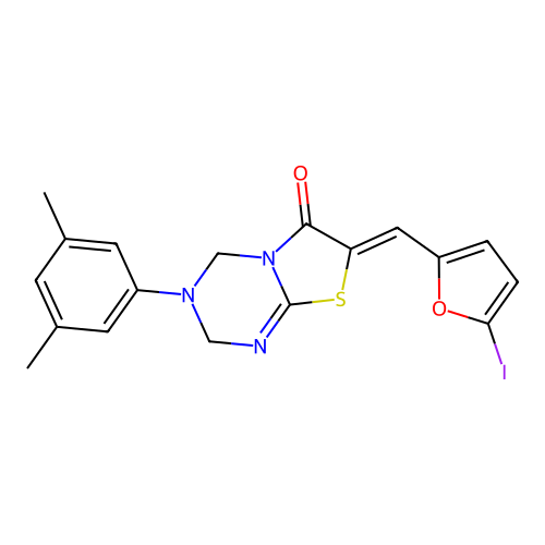 C18H16IN3O2S structure