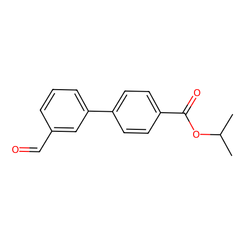 3'-Formyl-[1,1'-biphenyl]-4-carboxylic acid isopropyl ester structure