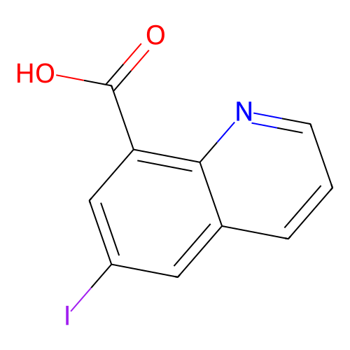 6-碘-8-喹啉甲酸 structure