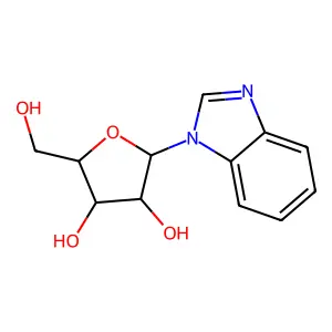 2-Benzoimidazol-1-yl-5-(hydroxymethyl)oxolane-3,4-diol structure