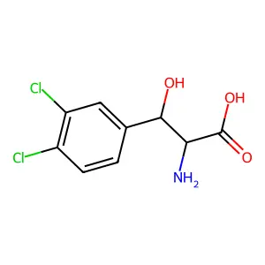 2-Amino-3-(3,4-dichlorophenyl)-3-hydroxypropanoic acid structure
