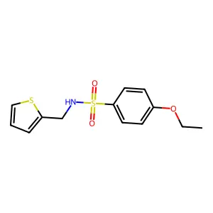 4-ethoxy-N-(thiophen-2-ylmethyl)benzenesulfonamide structure