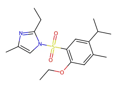 1H-Imidazole, 1-[[2-ethoxy-4-methyl-5-(1-methylethyl)phenyl]sulfonyl]-2-ethyl-4-methyl- structure