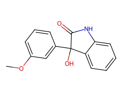3-Hydroxy-3-(3-methoxyphenyl)indolin-2-one structure