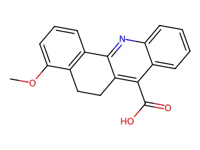 4-Methoxy-5,6-dihydrobenzo[c]acridine-7-carboxylic acid structure