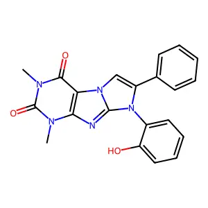 6-(2-Hydroxyphenyl)-2,4-dimethyl-7-phenylpurino[7,8-a]imidazole-1,3-dione structure
