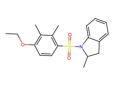 1-[(4-Ethoxy-2,3-dimethylphenyl)sulfonyl]-2-methylindoline structure