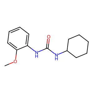 1-Cyclohexyl-3-(2-methoxyphenyl)urea structure