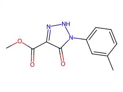 Methyl 5-hydroxy-1-(3-methylphenyl)-1,2,3-triazole-4-carboxylate structure