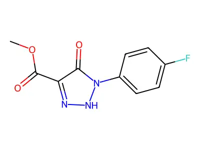methyl 1-(4-fluorophenyl)-5-hydroxy-1H-1,2,3-triazole-4-carboxylate structure