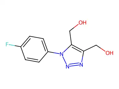 1-(4-Fluorophenyl)-1H-1,2,3-triazole-4,5-dimethanol structure