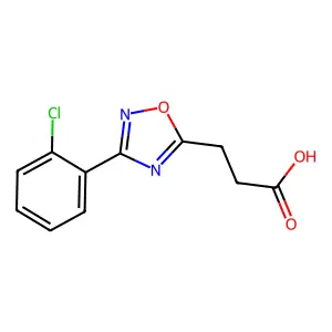 3-[3-(2-Chlorophenyl)-1,2,4-oxadiazol-5-yl]propanoic acid structure