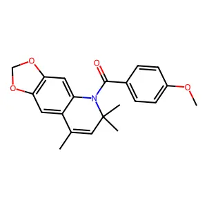 5-(4-Methoxybenzoyl)-6,6,8-trimethyl-5,6-dihydro[1,3]dioxolo[4,5-g]quinoline structure