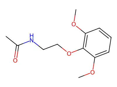 N-[2-(2,6-dimethoxyphenoxy)ethyl]acetamide structure