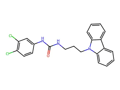 1-(3-Carbazol-9-ylpropyl)-3-(3,4-dichlorophenyl)urea structure