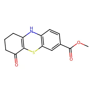 methyl 4-oxo-2,3,4,10-tetrahydro-1H-phenothiazine-7-carboxylate structure