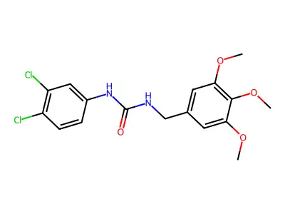 1-(3,4-Dichlorophenyl)-3-[(3,4,5-trimethoxyphenyl)methyl]urea structure