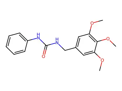 1-Phenyl-3-[(3,4,5-trimethoxyphenyl)methyl]urea structure