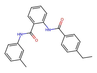 2-[(4-ethylbenzoyl)amino]-N-(3-methylphenyl)benzamide structure
