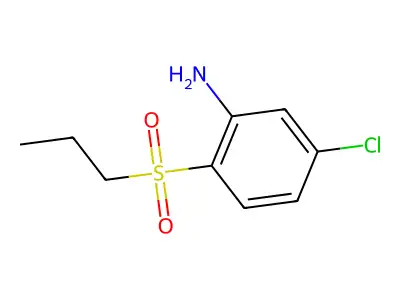 [5-Chloro-2-(propylsulfonyl)phenyl]amine structure