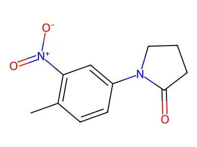 1-(4-Methyl-3-nitrophenyl)pyrrolidin-2-one structure
