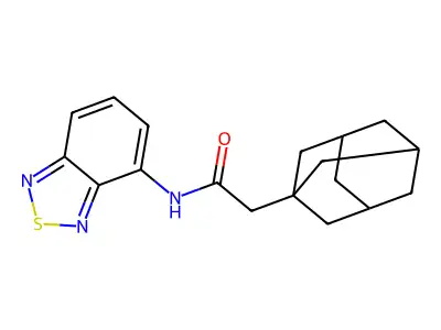 2-(1-adamantyl)-N-(2,1,3-benzothiadiazol-4-yl)acetamide structure