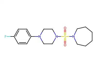 1-[4-(4-Fluorophenyl)piperazin-1-yl]sulfonylazepane structure