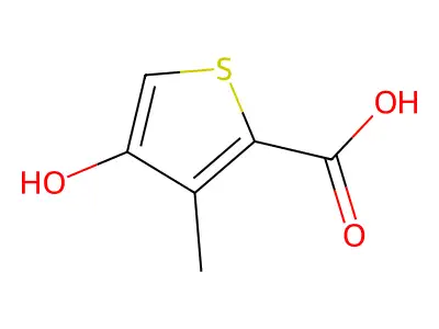 4-Hydroxy-3-methylthiophene-2-carboxylic acid structure