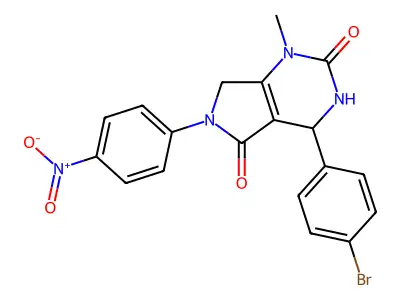 C19H15BrN4O4 structure