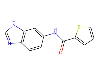 2-Thiophenecarboxamide, N-(1H-1,3-benzimidazol-5-yl)- structure