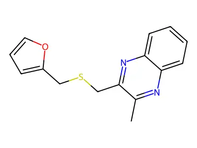 2-(Furan-2-ylmethylsulfanylmethyl)-3-methylquinoxaline structure