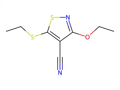 3-Ethoxy-5-(ethylsulfanyl)-1,2-thiazole-4-carbonitrile structure
