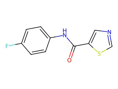 N-(4-fluorophenyl)-1,3-thiazole-5-carboxamide structure