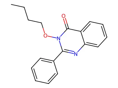 3-Butoxy-2-phenyl-3,4-dihydroquinazolin-4-one structure