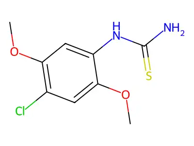 (4-Chloro-2,5-dimethoxyphenyl)thiourea structure