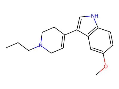 5-methoxy-3-(1-propyl-3,6-dihydro-2H-pyridin-4-yl)-1H-indole structure