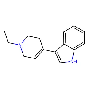 3-(1-ethyl-1,2,3,6-tetrahydropyridin-4-yl)-1H-indole structure