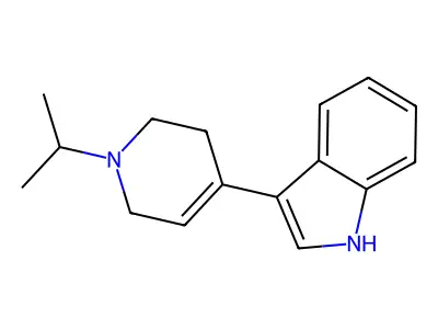 3-(1-isopropyl-1,2,3,6-tetrahydropyridin-4-yl)-1H-indole structure