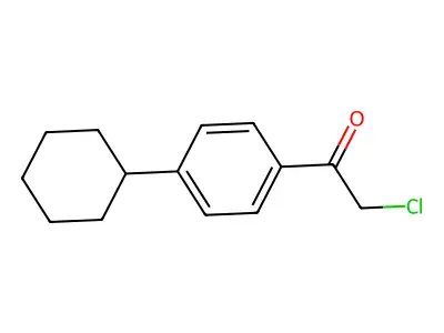 2-Chloro-1-(4-cyclohexylphenyl)ethanone structure