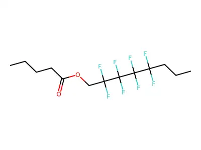 Pentanoic acid, 2,2,3,3,4,4,5,5-octafluoro-, octyl ester structure