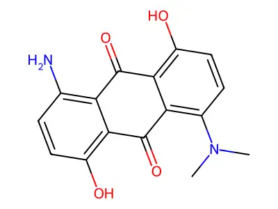 9,10-Anthracenedione, 1-amino-5-(dimethylamino)-4,8-dihydroxy- structure