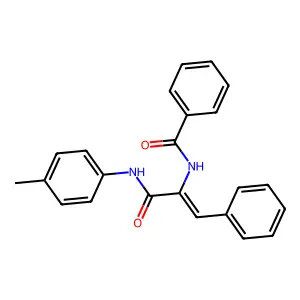 N-(2-Phenyl-1-(4-toluidinocarbonyl)vinyl)benzamide structure